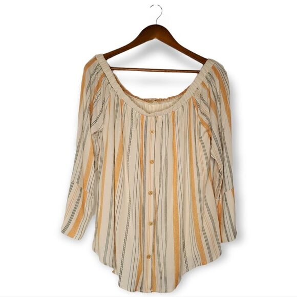 A Beautiful Soul Tops - Beautiful Soul ARULA Off-Shoulder Blouse Sz A (1X) (14/16)